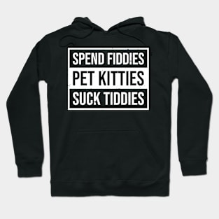 Spend Fiddies Pet Kitties Suck Tiddies Hoodie